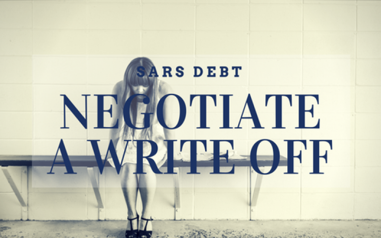 SARS Debt? Negotiate a write-off!